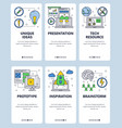 line art web and mobile app template set vector image vector image