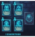 set spell cards of ice school vector image vector image