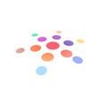 creative icon round shape isolated sun vector image