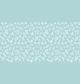 flowers and branches seamless pattern hand drawn vector image