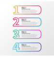 modern line business infographics design vector image vector image