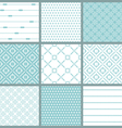 seamless backgrounds collection - vintage tile vector image