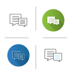 Colorful speech bubbles set Royalty Free Vector Image