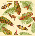 tropical leaves pattern vector image vector image