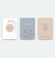 wedding invitation greeting card botanical vector image vector image