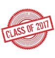 class of 2017 stamp vector image