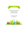 isolated template easter vector image