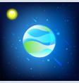 planet earth in solar system vector image