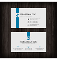 set of business cards templates vector image vector image