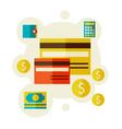 bank cards vector image