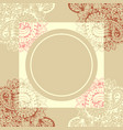 luxury style greeting crad design template vector image