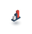 growth graph chart market success stock bar up vector image vector image