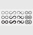 infinity loop logo icon unlimited vector image vector image