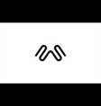 letter w ws sw monogram logo design minimal icon vector image vector image