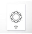 diamond poster geometric design vector image vector image