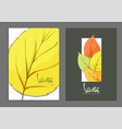 golden leaves covers vector image
