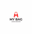 bag shop logo vector image