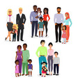 set of different nationals vector image vector image