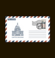 american postal envelope vector image