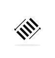 simple pedestrian sign like zebra vector image vector image
