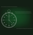3d model of a stopwatch and an hourglass vector image