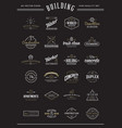 set of construction building icons home vector image