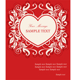 valentine invitation card vector image vector image
