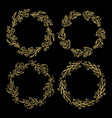 hand drawn laurels and wreat vector image