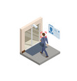 isometric face recognition and personal vector image vector image
