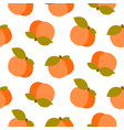 peach seamless pattern on white vector image