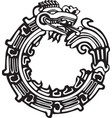 aztec maya dragon - great for tattoo art vector image