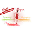 stages of menopause infographic vector image