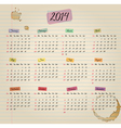 calendar 2014 vector image