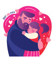 greeting card for happy father s day of smiling vector image
