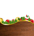 happy xmas border vector image vector image