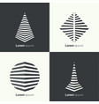 abstract geometric shapes vector image vector image