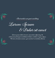 beautiful background for wedding invitation card vector image
