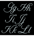 diamond font vector image