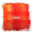 square red-orange watercolour banner vector image