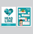 brochure flyer magazine cover booklet poster vector image