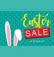 easter sale banner background template vector image