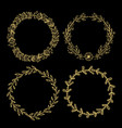 hand drawn laurels and wreat vector image