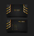 print business card template vector image vector image