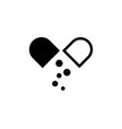 capsule medical graphic design template vector image