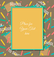 back to school vector image
