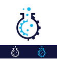 lab logo design vector image vector image