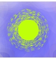 yellow sun icon vector image