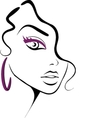 makeup icon vector image