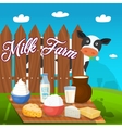 milk food concept vector image