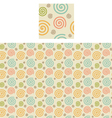 spirals pattern swatch vector image vector image